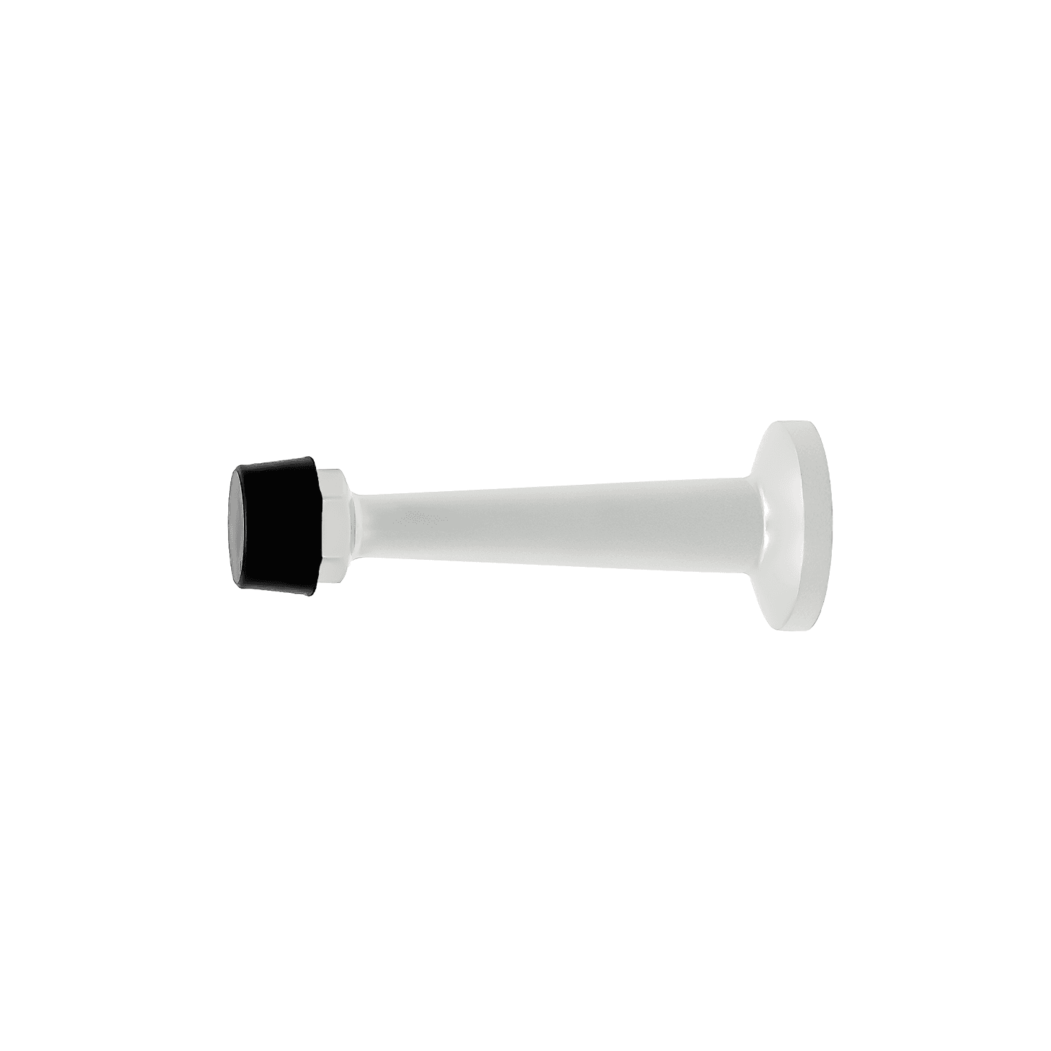 403WH White Wall Mount Door Stop 80mm (403) - Image 1