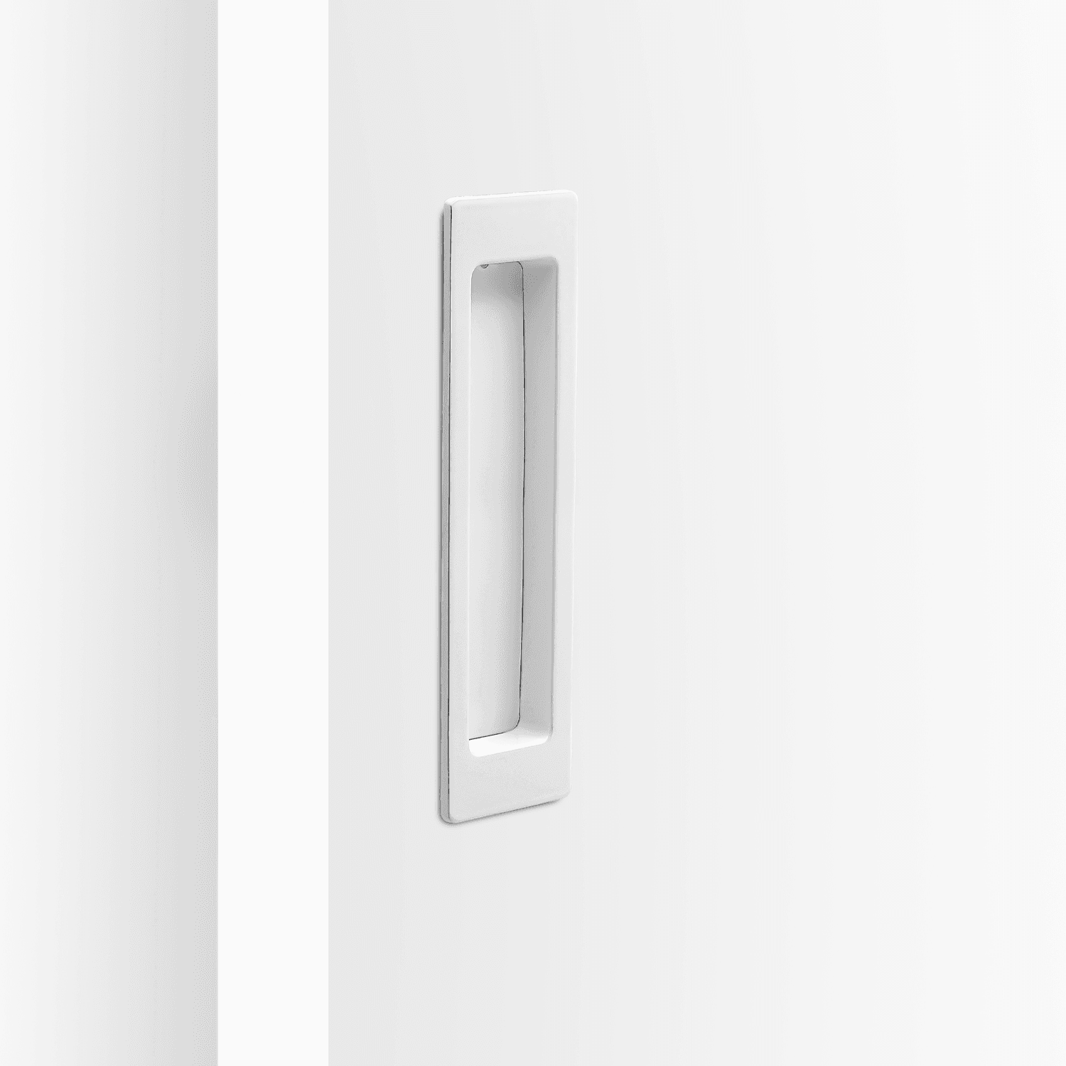 774WH Flush Pull - 190mm - White - Image 1